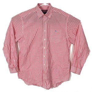 Vineyard Vines Shirt L Tucker Pink Check